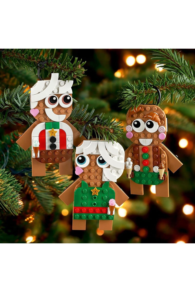 LEGO Gingerbread Ornaments Pack of 02- Christmas Tree Ornaments Building Set for Kids, Boys & Girls, Ages 6+ - 3 Gingerbread Decorations for Tree & Home - Gift Ideas for Kids - 40642 - Image 3
